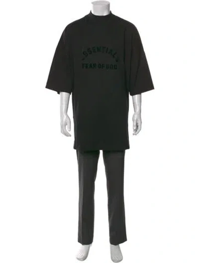 Pre-owned Essentials Mock Neck Short Sleeve T-shirt W/ Tags In Black