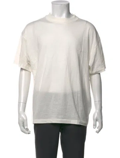 Pre-owned Essentials Mock Neck Short Sleeve T-shirt W/ Tags In Neutrals
