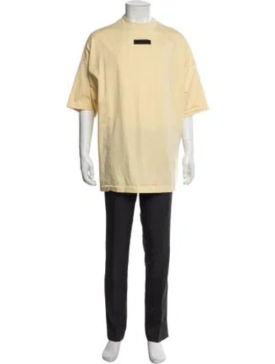 Pre-owned Essentials Mock Neck Short Sleeve T-shirt In Yellow