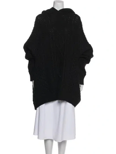 Pre-owned Essentials Mock Neck Sweater In Black