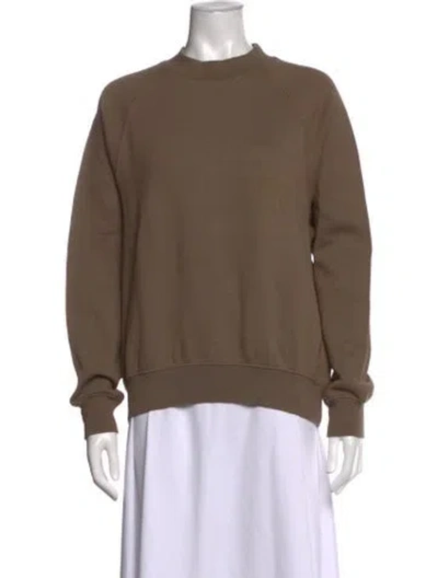 Pre-owned Essentials Mock Neck Sweater In Brown