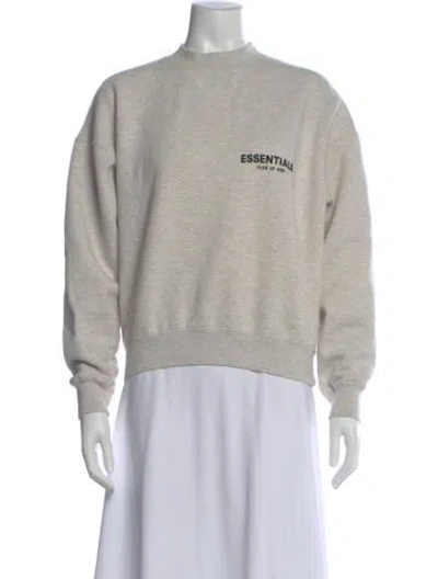 Pre-owned Essentials Mock Neck Sweater In Gray