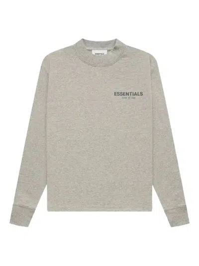 Essentials Mock-neck T-shirt In Gray