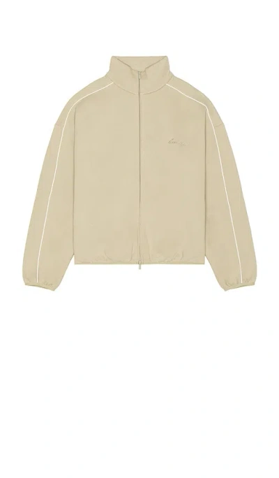 Essentials Modern Fit Fleece Track Jacket In White