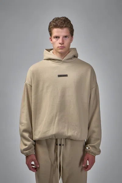 Essentials Modern Fit Fleece Hoodie In Brown
