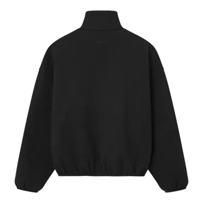 Essentials Modern Fit Fleece Track Jacket In Black