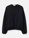 Essentials Modern Fleece Crewneck In Black