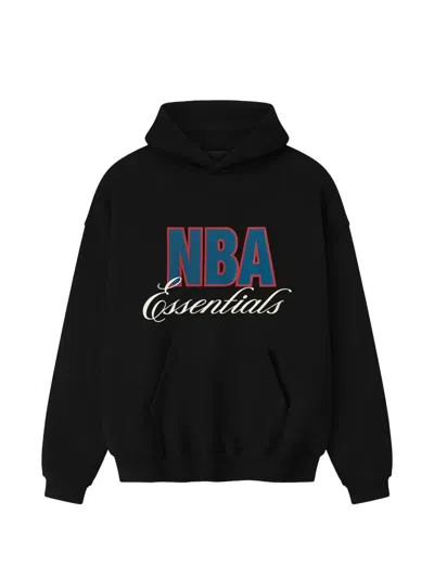 Essentials Nba  Logo-print Hoodie In Black