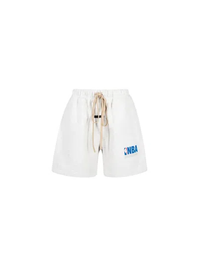 Essentials Nba "light Heather" Track Shorts In Red