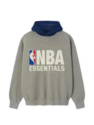 Essentials Nba Sports Fit Hoodie In Gray