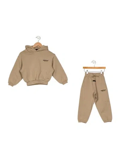 Pre-owned Essentials Babies' Neutral Cotton Sweatsuit Two Piece Set