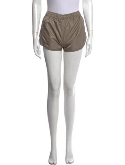 Pre-owned Essentials Nylon Mini Shorts In Brown