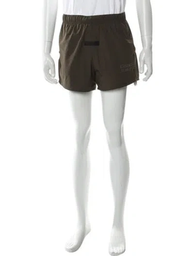 Pre-owned Essentials Nylon Running Jogger Shorts In Green