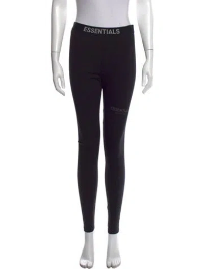 Pre-owned Essentials Nylon Skinny Leg Pants In Black