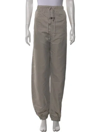 Pre-owned Essentials Nylon Skinny Leg Pants In Gray
