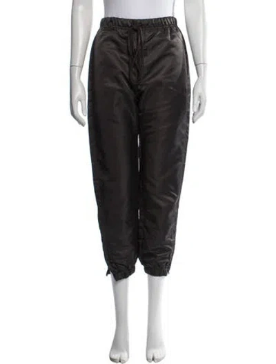 Pre-owned Essentials Nylon Straight Leg Pants In Brown