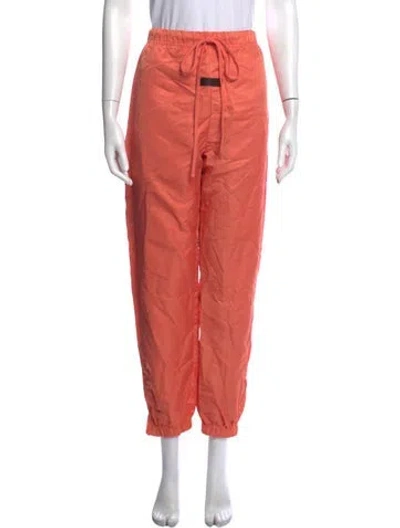 Pre-owned Essentials Nylon Straight Leg Pants In Orange
