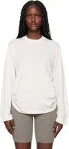 Essentials Off-white Holiday Embroidered Classic Fit Long Sleeve T-shirt In White