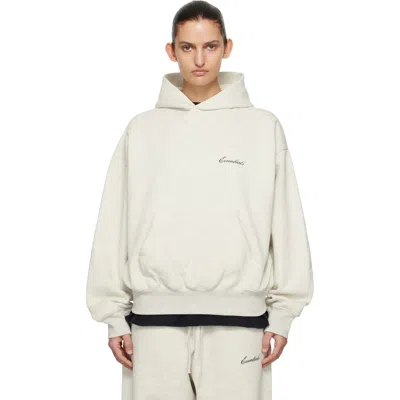 Essentials Off-white Classic Hoodie In Oatmeal Heather/ligh