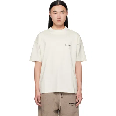 Essentials Off-white Classic T-shirt In Oatmeal Heather