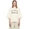 Essentials Merch Tee Logo-print Drop-shoulder T-shirt In White