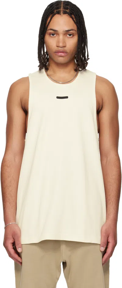 Essentials Off-white Rib Tank Top