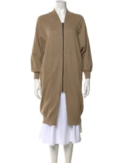 Pre-owned Essentials Open Front Sweater In Neutral