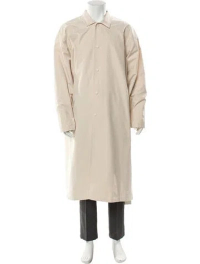 Pre-owned Essentials Overcoat In Neutral