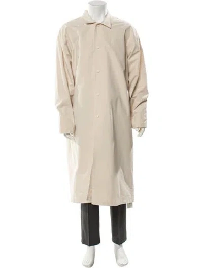 Pre-owned Essentials Overcoat In Neutral