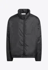 Essentials Holiday Ripstop Nylon Puffer Down Jacket In Gray