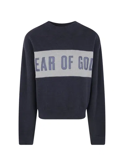 Essentials Panelled Classic Sweatshirt In Blue