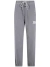 Essentials Logo-print Drawstring Track Pants In Gray