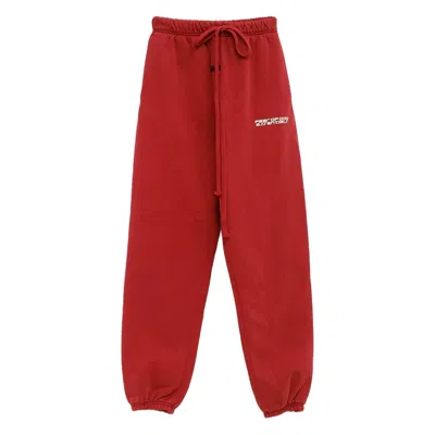 Essentials Drawstring Trousers In Red