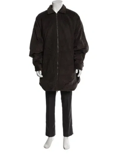 Pre-owned Essentials Parka In Brown