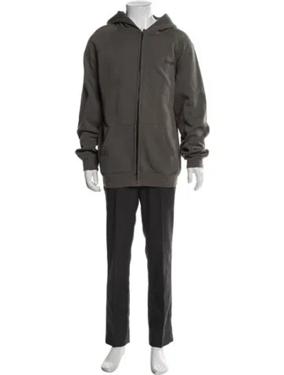 Pre-owned Essentials Parka In Gray