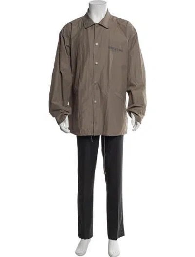 Pre-owned Essentials Parka In Green