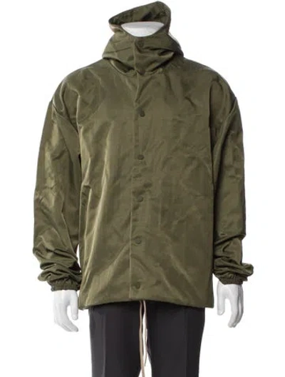 Pre-owned Essentials Parka In Green