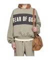 Essentials Patterned Long-sleeved Sweatshirt In Brown