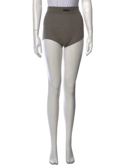 Pre-owned Essentials Patterned Mini Shorts W/ Tags In Neutrals