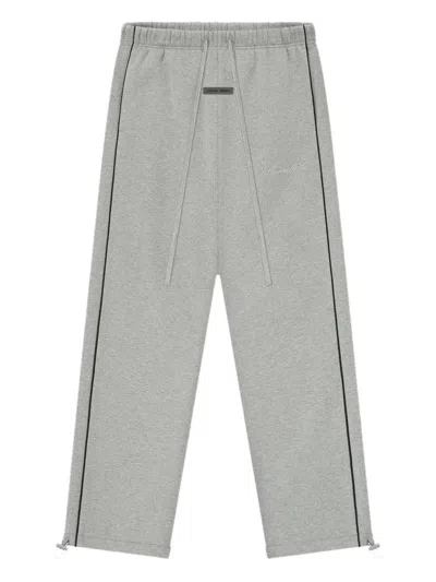 Essentials Piping Relaxed Track Pants In Gray