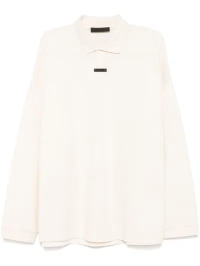 Essentials Piqué Polo Shirt In Neutrals