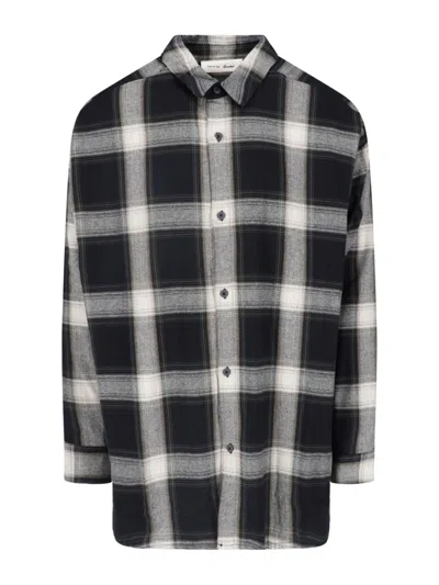 Essentials Plaid Shirt In Gray