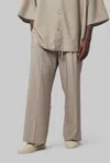 Essentials Pleat Front Drawstring Pant In Nude