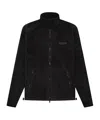 Essentials Polar Fleece Zip-front Jacket In Black