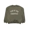 Essentials Fleece Round-neck Sweatshirt In Green