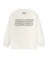 Essentials Ponte 90s Long Sleeve Tee In White