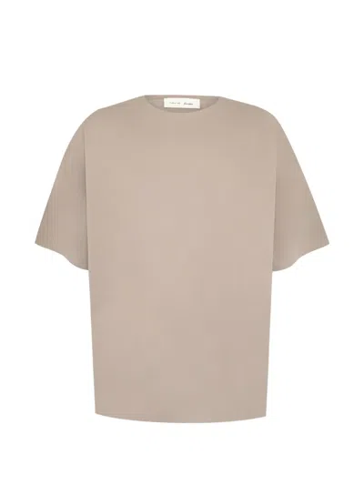 Essentials Ponte Modern T-shirt Relaxed Fit In Neutral