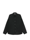 Essentials Press-stud Shirt In Black