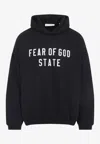 Essentials Mens Jet Black 90s Oversized-fit Cotton-jersey Hoody In Black