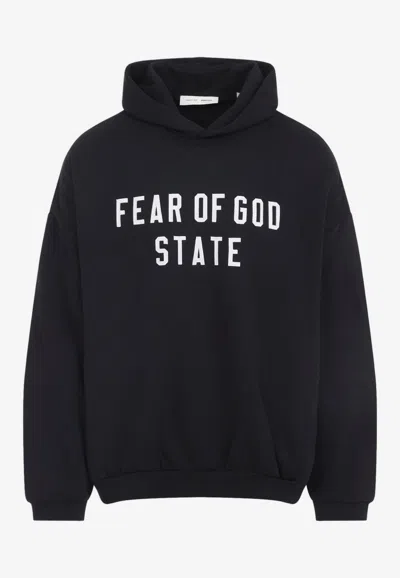 ESSENTIALS PRINTED HOODED SWEATSHIRT